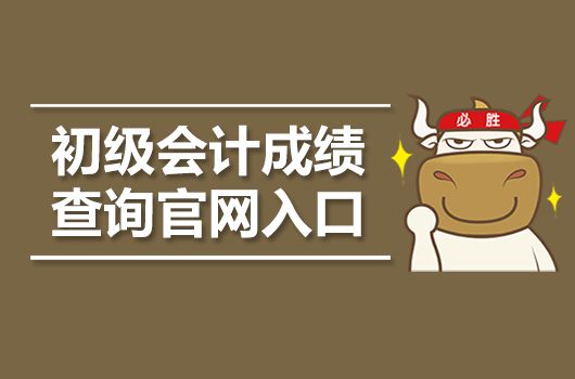 2019年初级会计成绩查询官网登录入口