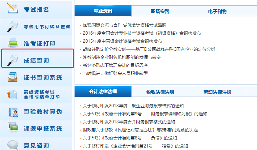 成绩查询 成绩查询